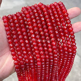 Faceted Chalcedony Abacus Shape Beads Natural Stone Spacer Beads