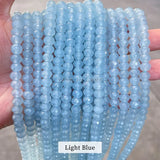 Faceted Chalcedony Abacus Shape Beads Natural Stone Spacer Beads
