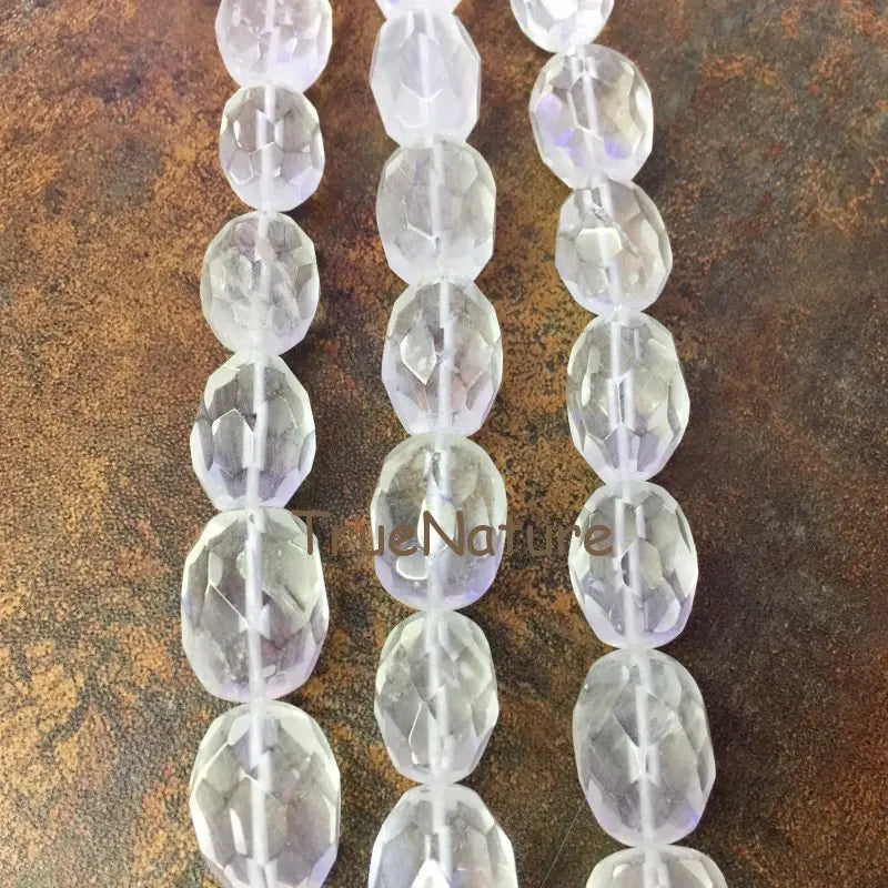Faceted Crystal Quartz Loose Beads 13*18mm