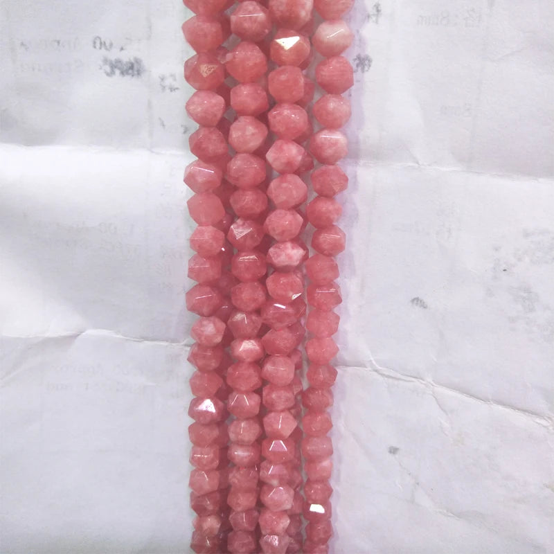 Natural Rhodonite Stone Beads 6/8/10/12mm Round Loose Rhodochrosite Stone Beads
