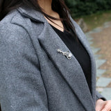 925 Silver Woman Brooch 5A Zircon Dress Accessory