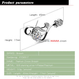 925 Silver Woman Brooch 5A Zircon Dress Accessory