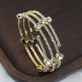 High Crystal Women's Open Bangle Cuff Bracelets Rhinestone Jewelry