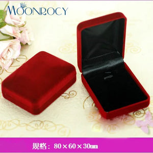 High Flocking Red Gift Box, Jewelry boxes, Necklace boxes