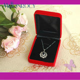 High Flocking Red Gift Box for Jewelry, Necklace