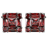 Square Rhinestone Crystal Zircon Cufflinks for Men