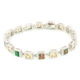 Brown Opal Sliver Plated Women Lady Bracelet High Jewelry