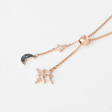 Moon & Star Necklace Female Pendant Chain Clavicle Jewelry Gift