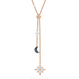 Moon & Star Necklace Female Pendant Chain Clavicle Jewelry Gift