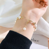 High Natural Freshwater Pearl 14K Filled Female Charm Bracelet Jewelry For Women