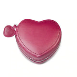 Vintage Red Heart Shaped Jewelry Box Wedding Women Jewelry