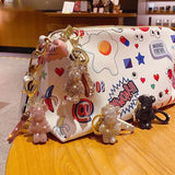 Faux Diamond Bear Keychain Bag Pendant