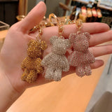 Faux Diamond Bear Keychain Bag Pendant