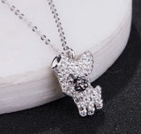 Crystal Pet Dogs Necklace Gift for Girls and Boys