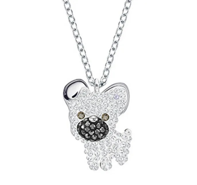 Crystal Pet Dogs Necklace Gift for Girls and Boys