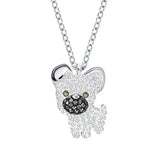 Crystal Pet Dogs Necklace Gift for Girls and Boys