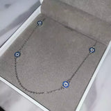 925 Silver Evil Eye Charm Necklace