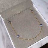925 Silver Evil Eye Charm Necklace