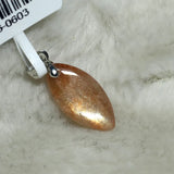 High Flash Natural Orange Sunstone Pendant