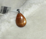 Natural Orange Sunstone Pendant - High Flash Good Light