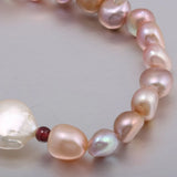 Freshwater Pearl Bracelet Garnet Bangle Charms for Women