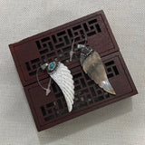 High Freshwater Shell Angel Necklace Pendant Reiki Healing Charm Jewelry