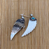 High Freshwater Shell Angel Necklace Pendant Reiki Healing Charm Jewelry