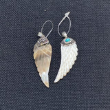 High Freshwater Shell Angel Necklace Pendant Reiki Healing Charm Jewelry