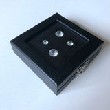 Gemstone Display Box Leatherette Diamond Storage Box Gem Display Organizer