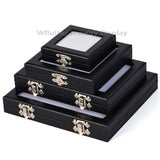 Gemstone Display Box Leatherette Diamond Storage Box Gem Display Organizer