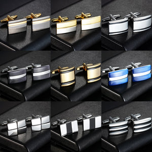 Geometric Business Cufflinks Wedding for Men Shirt
