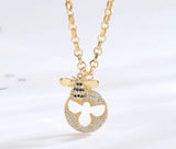 High Bee Necklace Pendant Micro-set Gift