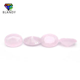 Milky Glass Gems Oval Shape Loose Beads For Jewelry