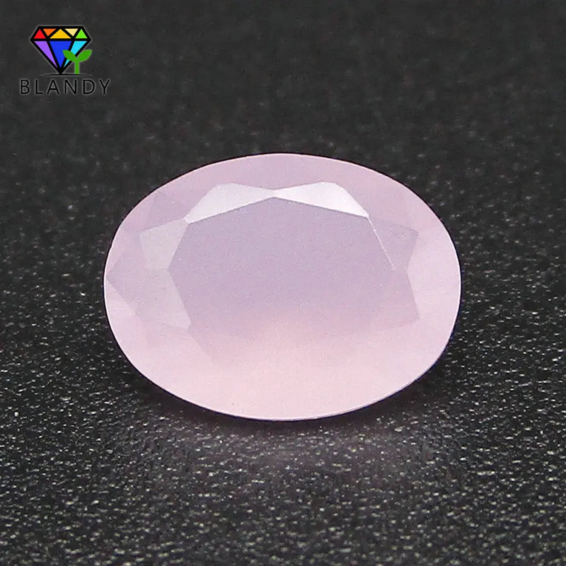 Milky Glass Gems Oval Shape Loose Beads For Jewelry