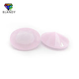 Milky Glass Gems Oval Shape Loose Beads For Jewelry