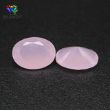 Milky Glass Gems Oval Shape Loose Beads For Jewelry