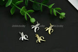 Banana Charms with CZ Settings for Women Jewelry Making 20pcs/lot