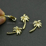 Banana Charms with CZ Settings for Jewelry Making 20pcs/lot