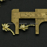 Banana Charms with CZ Settings for Jewelry Making 20pcs/lot