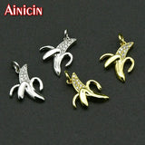 Banana Charms with CZ Settings for Women Jewelry Making 20pcs/lot