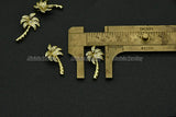 Banana Charms with CZ Settings for Jewelry Making 20pcs/lot