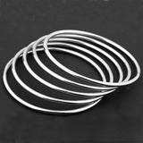 Stainless Steel Womens Bangle Bracelet Set