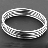 Stainless Steel Womens Bangle Bracelet Set