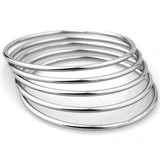 Stainless Steel Womens Bangle Bracelet Set