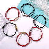 Titanium Steel U Chain Bracelet, Adjustable Rope Bracelets Men Women