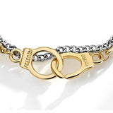 Plated Zirconia Double-layer Bracelet Women Hiphop Jewelry