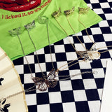 Women's High Silver Butterfly Bracelet Cross Chain Jewelry