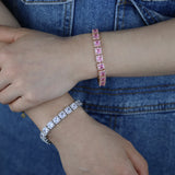 Silver Tennis Bracelet with 5A CZ for Women