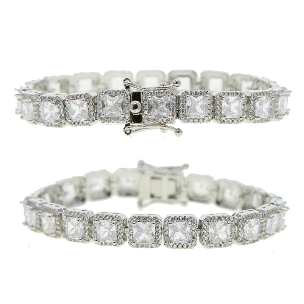Silver Tennis Bracelet with 5A CZ for Women