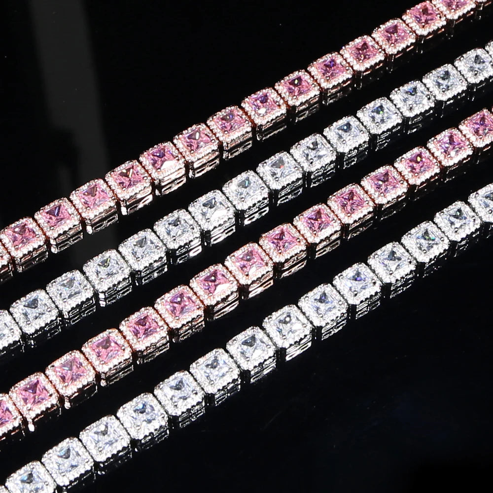 Silver Tennis Bracelet with 5A CZ for Women